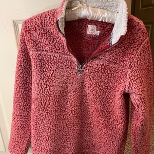 Half zip pull over
